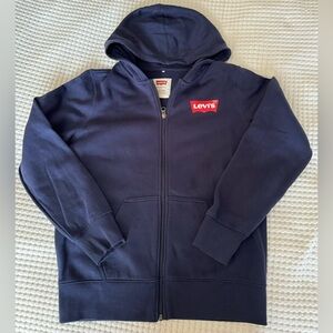 Levi’s hoody, navy, size kids XL 14/16, in very good condition